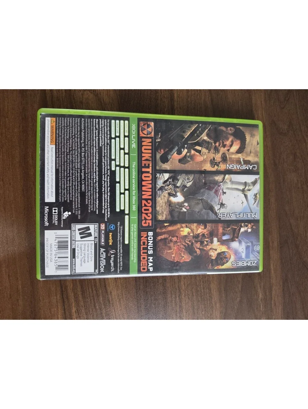 Activision Call of Duty: Black Ops II Xbox 360 M 2012 Multiplayer NTSC-U/C